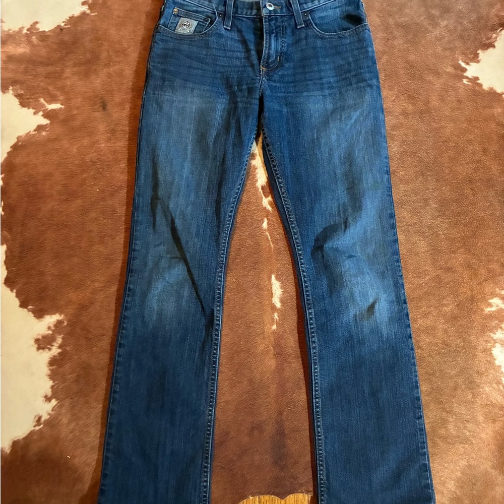 Cinch Women’s Boot Cut Jeans - Dark Blue Wash